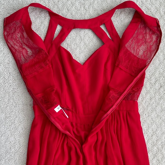 BCBGeneration Formal Goddess Maxi Dress Rouge (Red) Size 6 Formal Prom Wedding - Picture 9 of 15